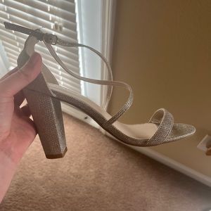 David’s Bridal Frenzy Gold Sandals